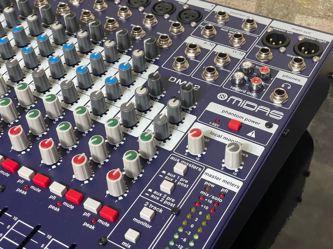 MIDAS DM12 アナログミキサー プリアンプ用途可 音楽鑑賞使用 元箱あり