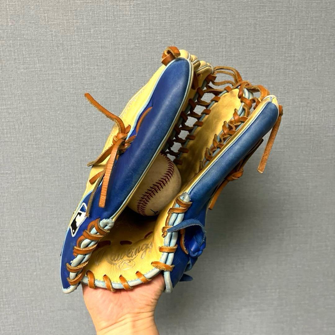 1017 ローリングス HOH 型抜群 即戦力 美品 軟式 外野手用グローブ 左