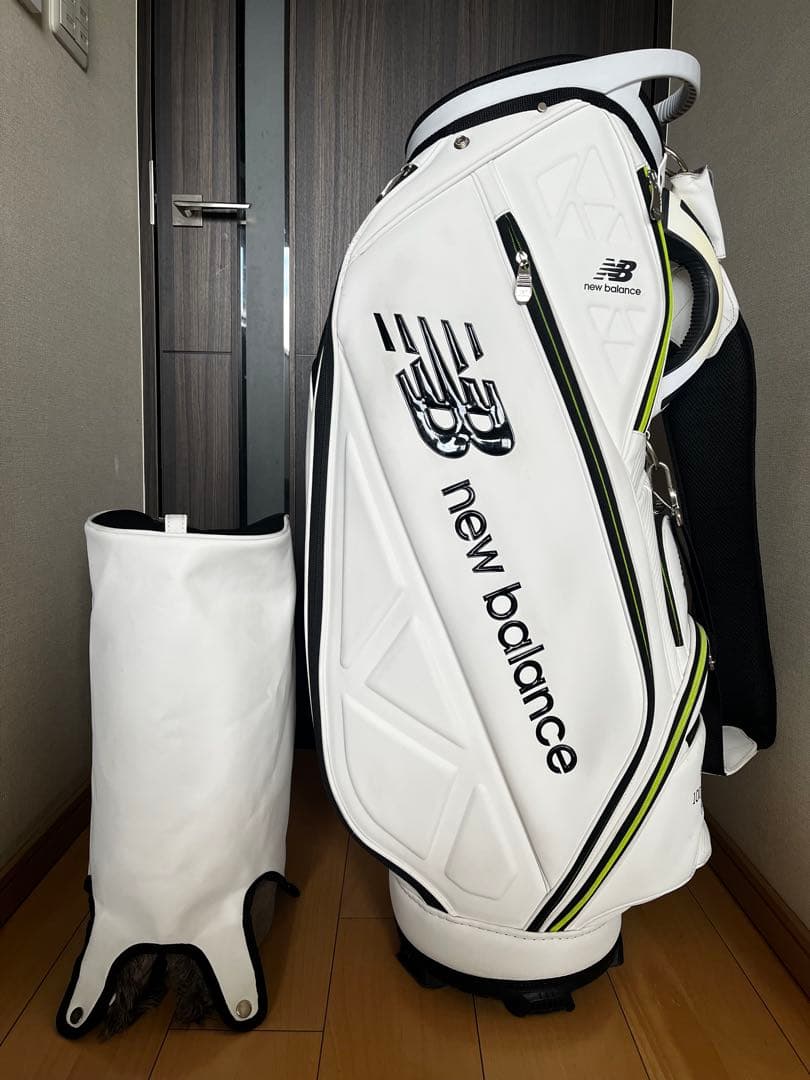 良品♪ニューバランスゴルフ 9.0型 キャディバッグ マットポリウレタン　白