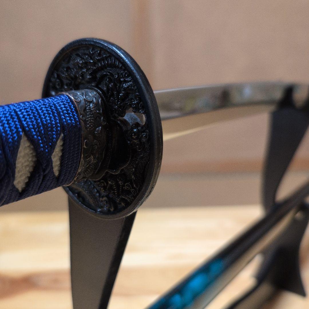 ✰週末価格✰　模造刀『マーブル青・グラデーション拵え』