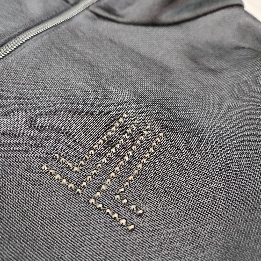 美品☆LANVIN SPORT☆ゴルフジャケットストレッチメンズ42(LL)黒