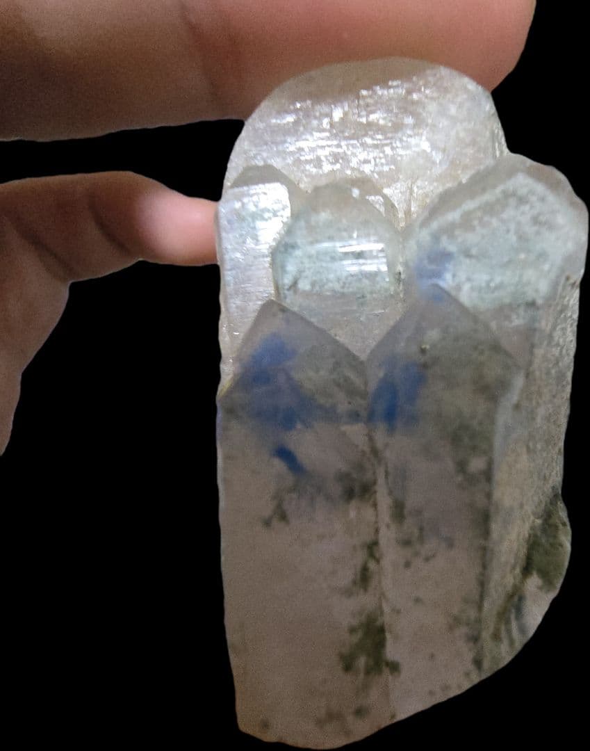 パパゴアイト　イン　クォーツ　　カボション