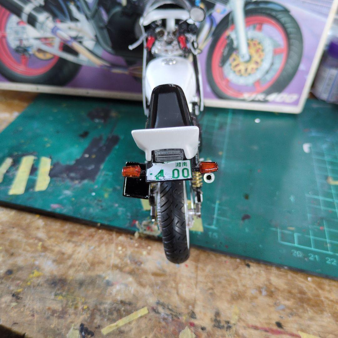 XJR400 プラモデル 族車仕様 デュアルカウル付き