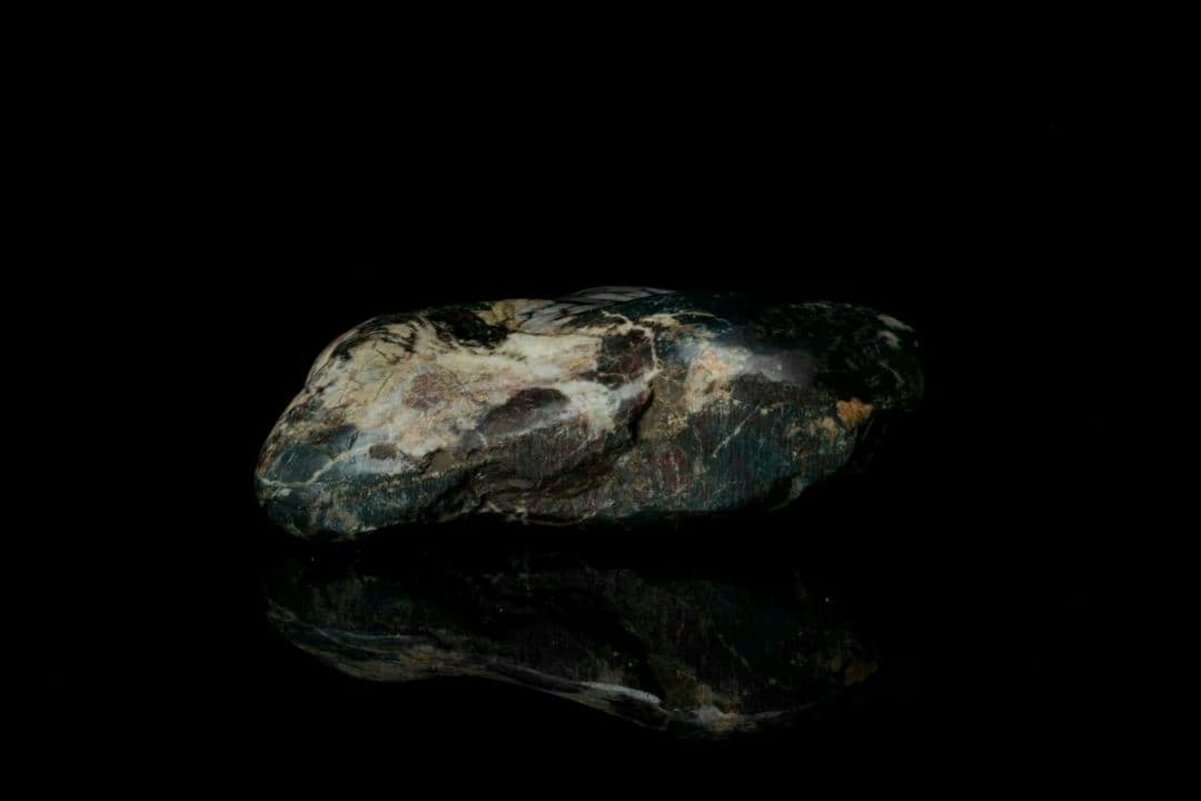 【希少・美石】菊花石 菊紋石 白菊 802g 天然石 水石 盆石 盆景 鉱物