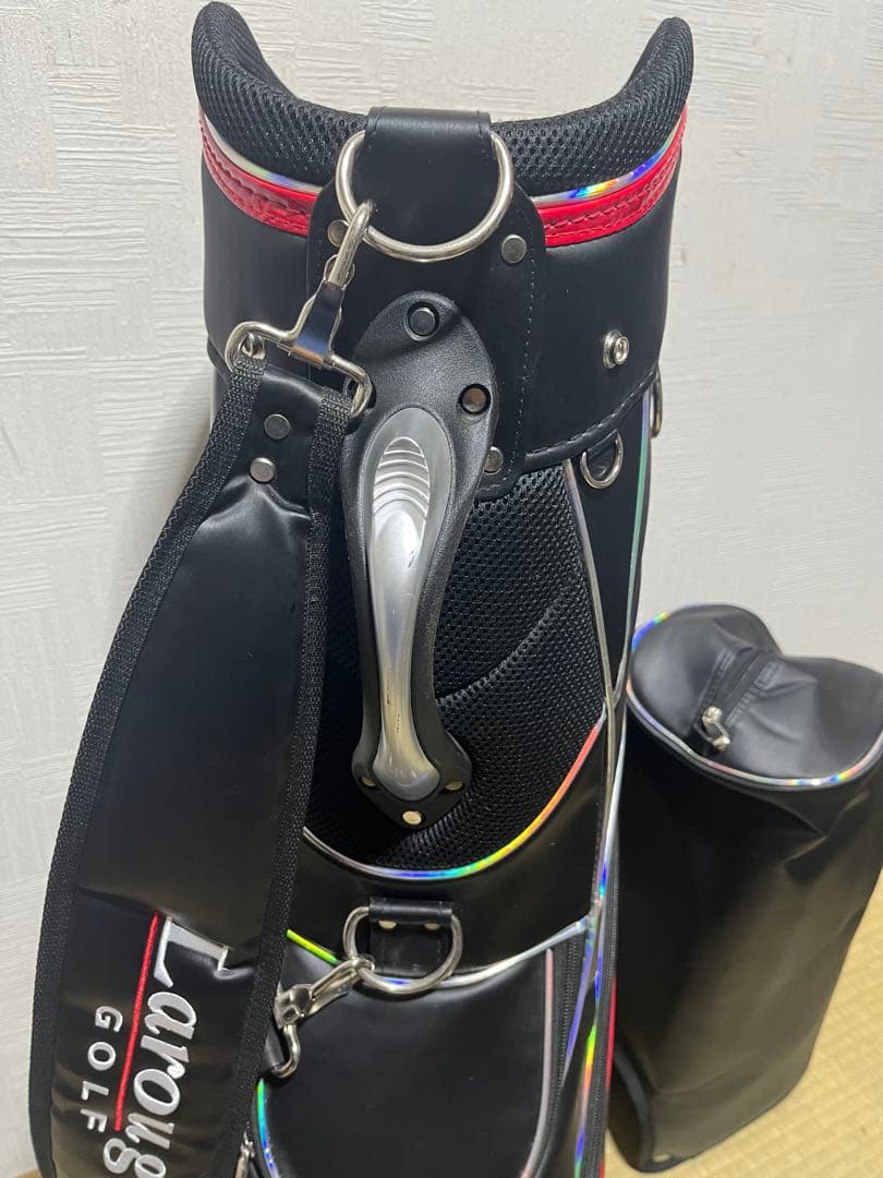 美品！ラルージュ　Larouge Golf キャディバッグ　フードカバー付属