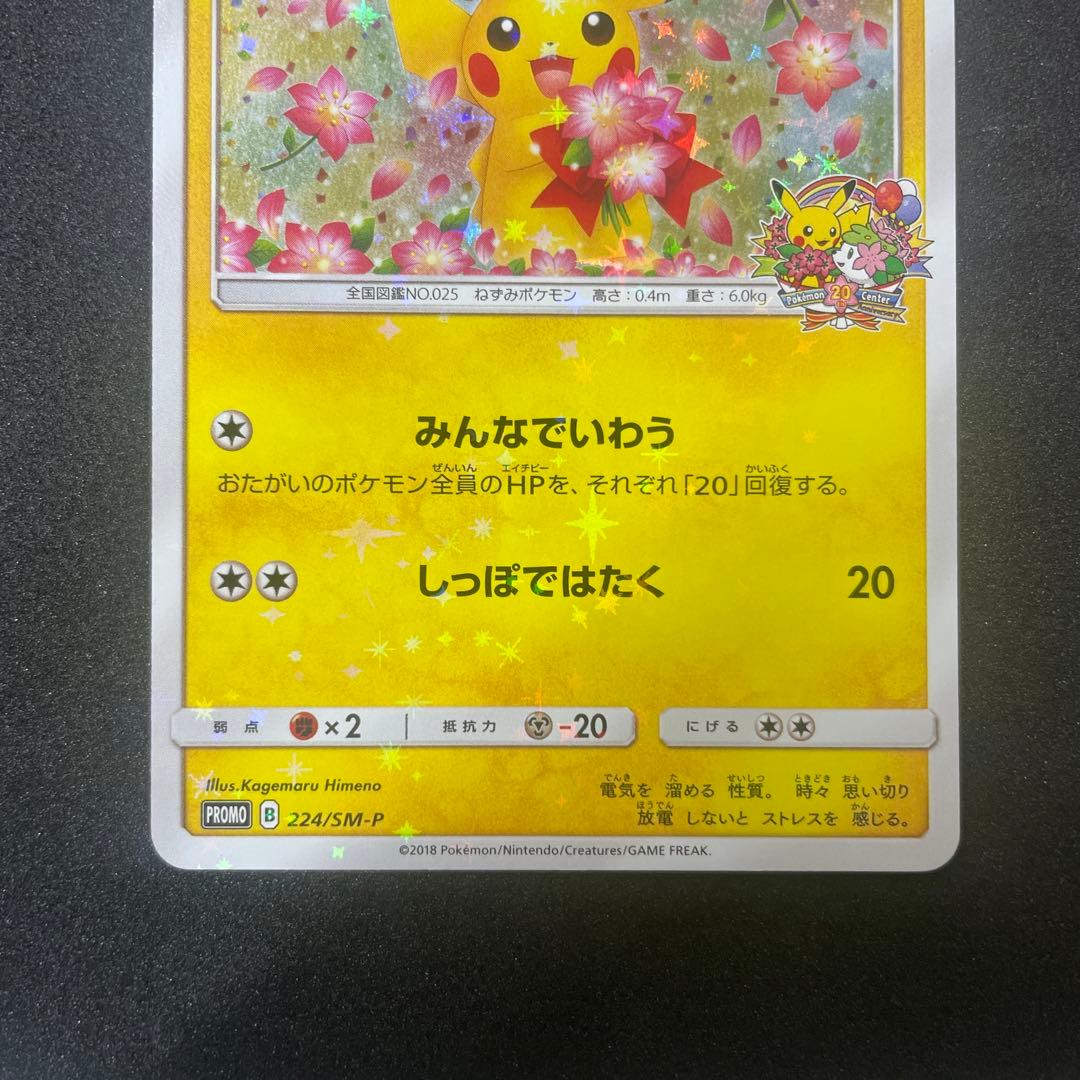 ピカチュウ：ポケモンセンター20周年記念キャンペーン みんなでいわうピカチュウ