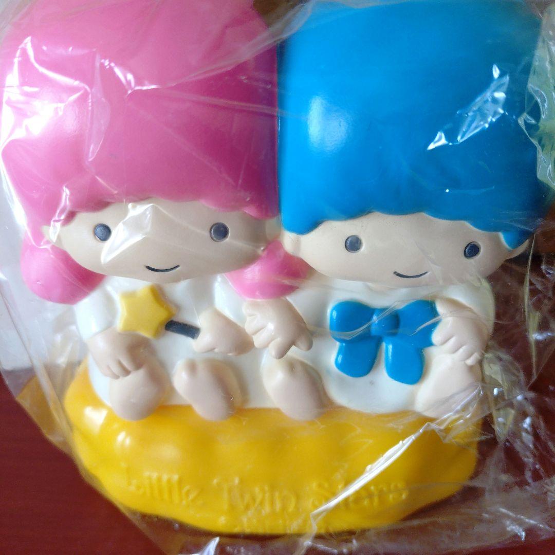第百生命×サンリオ★LittleTwinStars★ソフビ貯金箱★箱付新品非売品