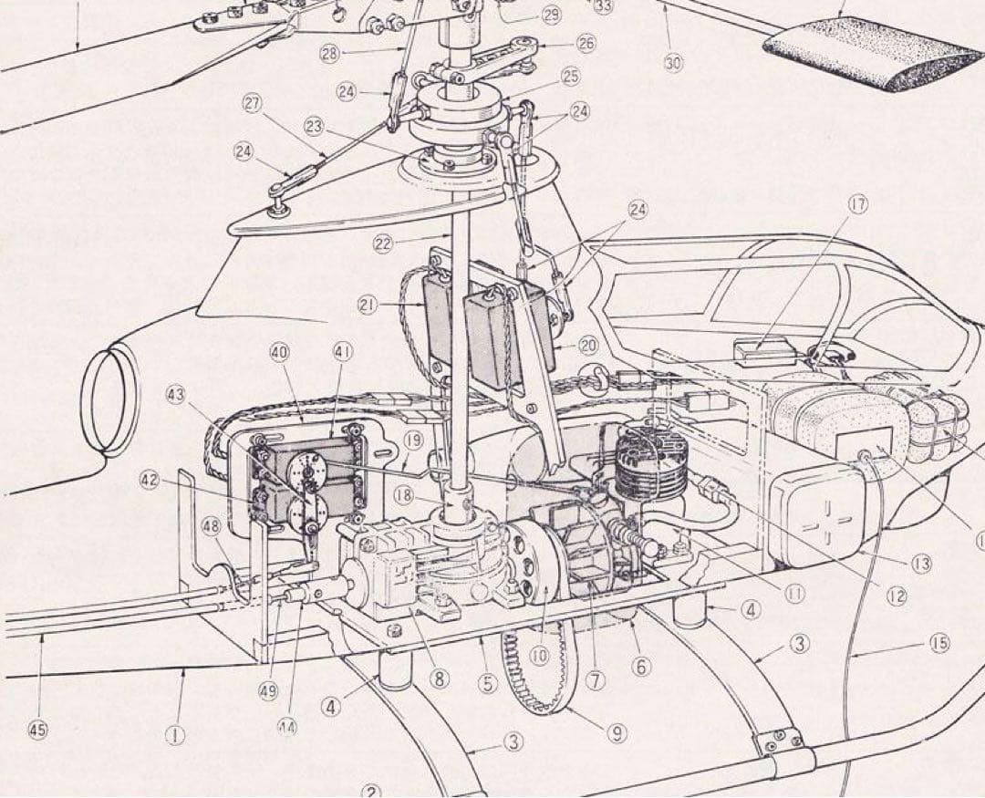 KALT ヒューイコブラ HUEY Cobra 500 　ギャーボックス