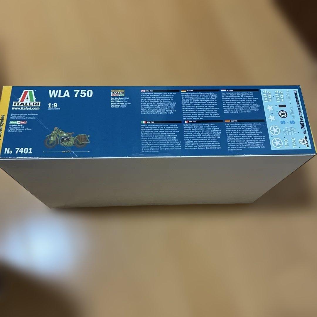 積*将様 イタレリ 1/9 WW.II アメリカ陸軍 軍用バイク WLA 750