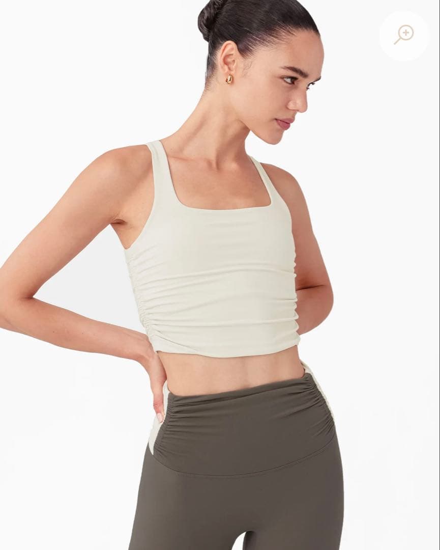 ヨガ・ピラティス NYLORA LILY TOP in BONE