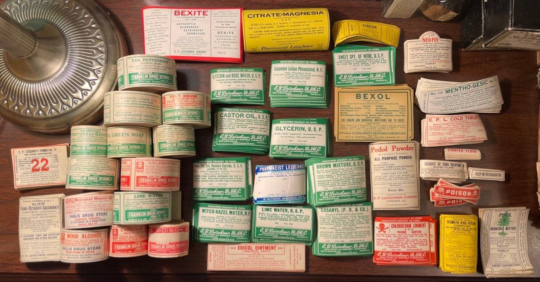 海外　薬袋　2種　計２枚　ヴィンテージ