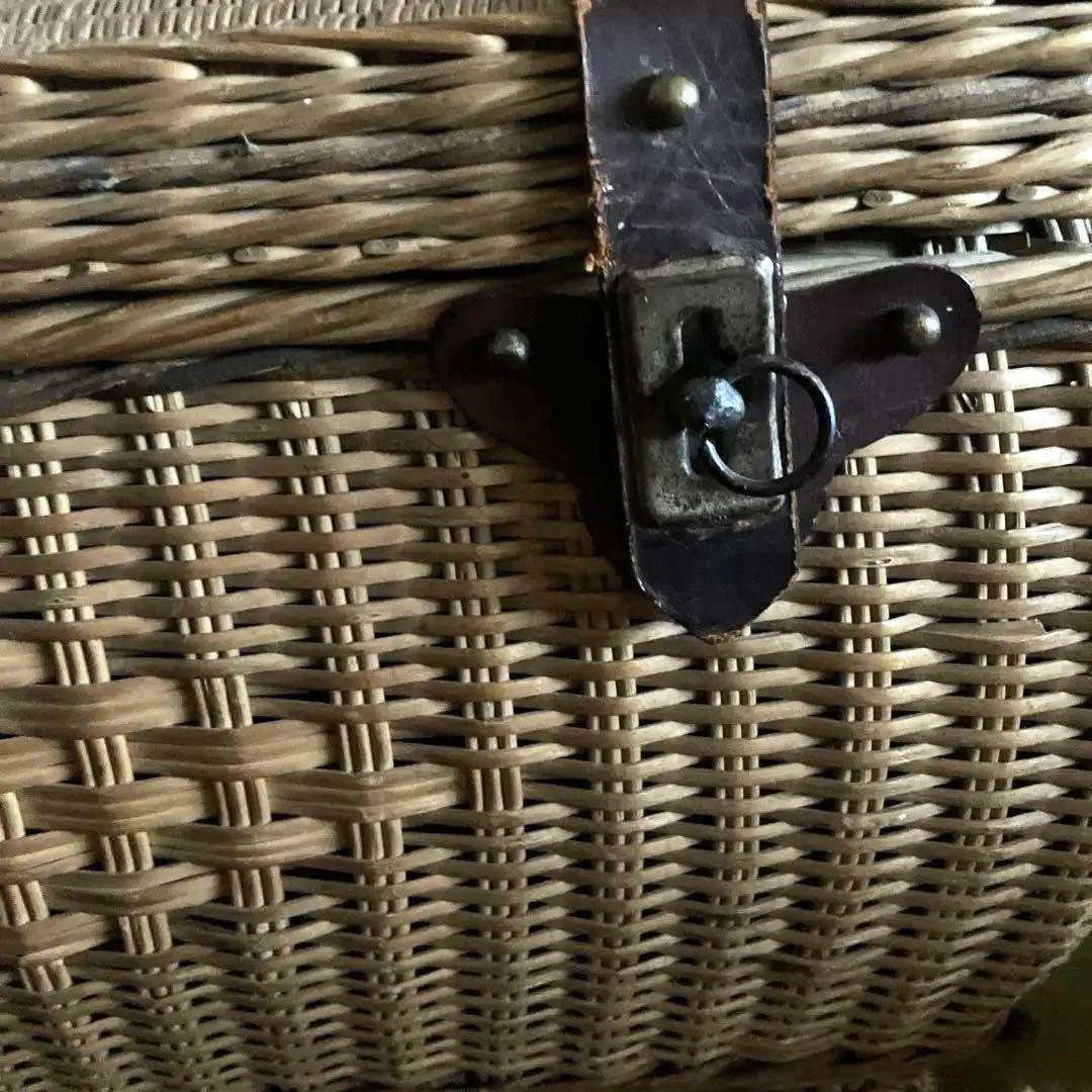 フランスアンティークパニエマルシェ　フランスアンティークサック・ド・フィヨンセ