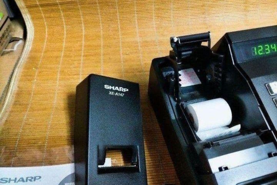 シャープレジスター　XE-A147　PC連携売上管理フル設定無料　307006