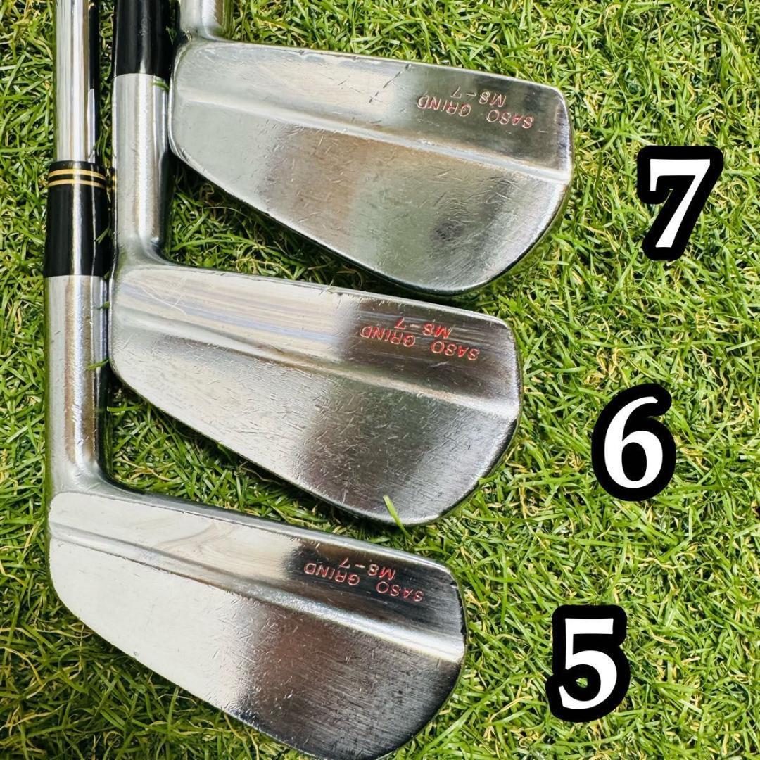 【希少】SASO GRIND MS-7 メンズアイアンセット 6本 スチール S