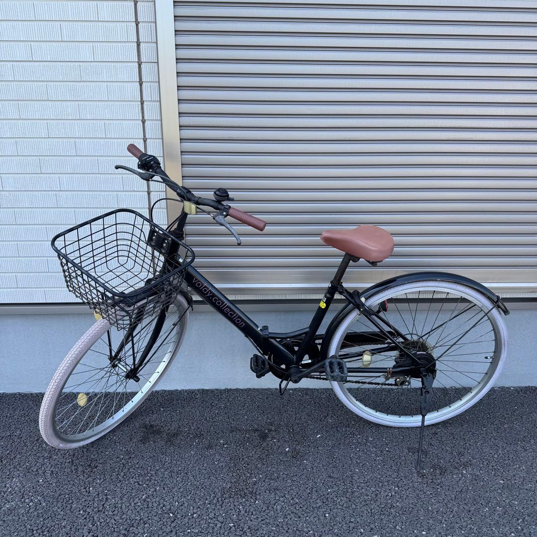 ボルディ 自転車 ママチャリ 折りたたみ 26インチ シマノ製6段変速