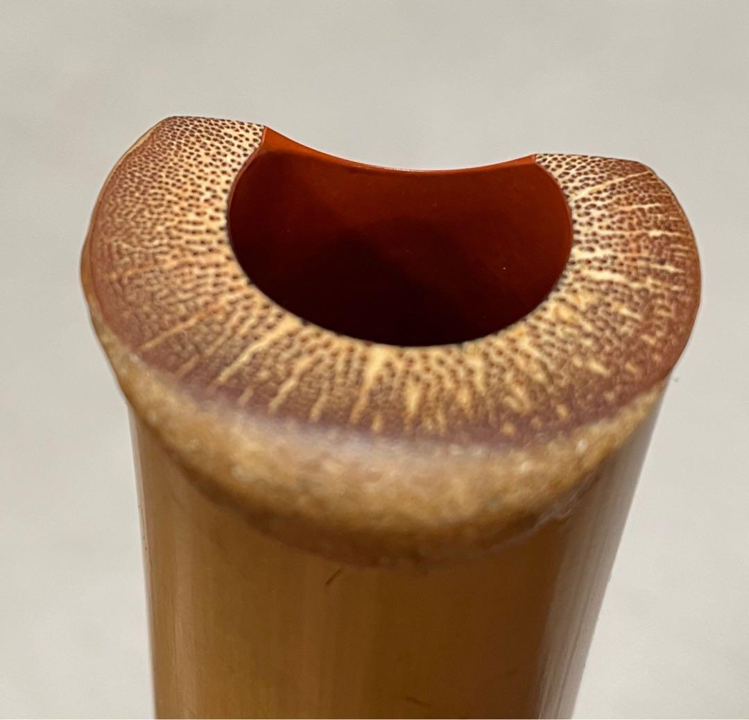 都山流尺八　一尺八寸(D)管　金唄口　精華銘四印