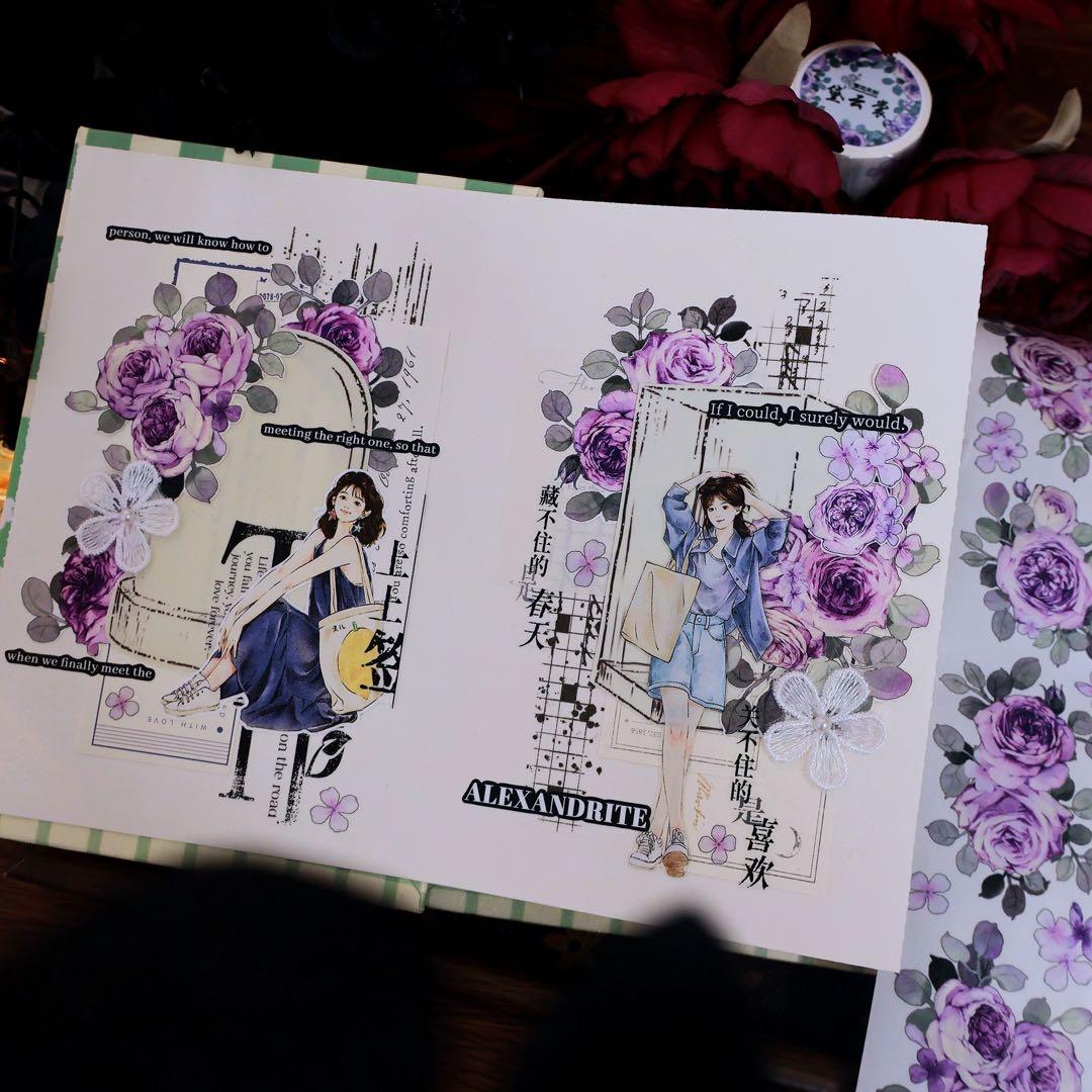 繁花文创《黛云裳》海外マスキングテープ　マステ 【2668】