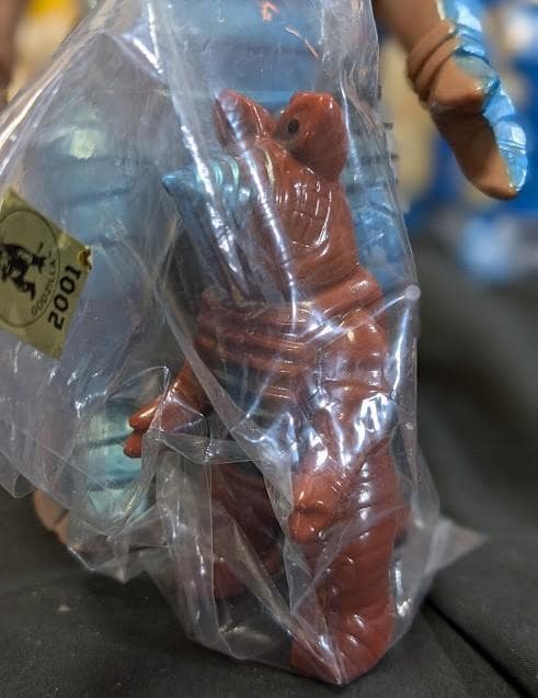 モゲラ２体＆未開封ミステリアン赤青黄（Ｍ１号）ソフビフィギュア計５体セット