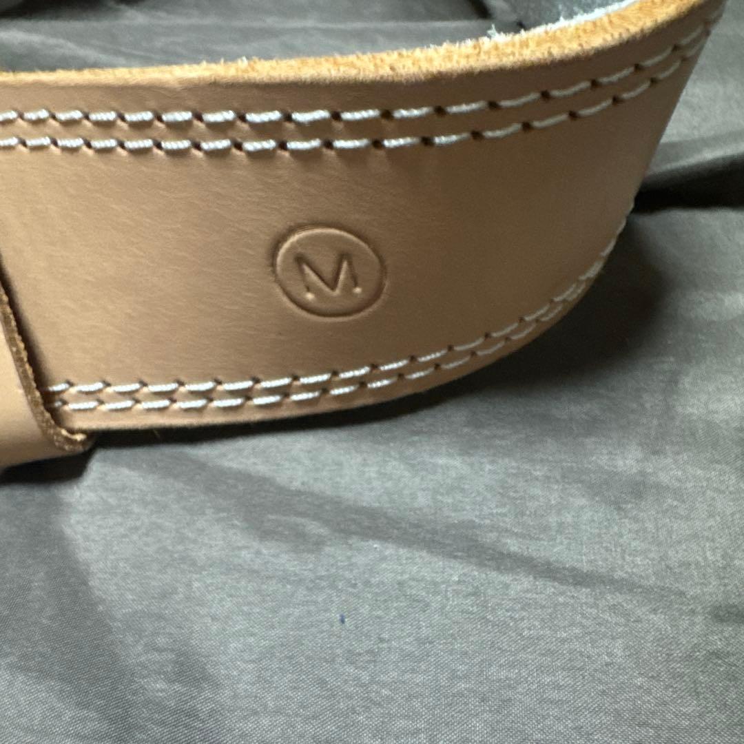 ゴールドジム トレーニング・パワーベルト ベージュ　サイズM