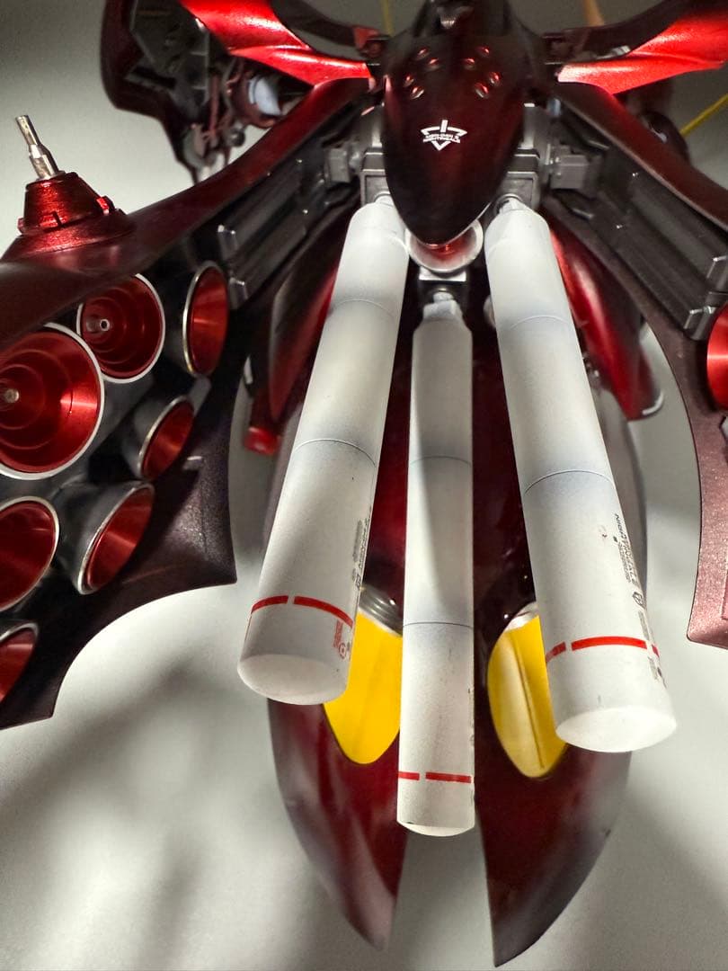 ガンプラ HG ナイチンゲール 完成品 キャンディ塗装 メタルパーツ