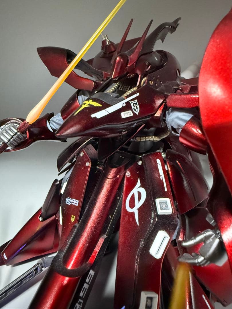 ガンプラ HG ナイチンゲール 完成品 キャンディ塗装 メタルパーツ
