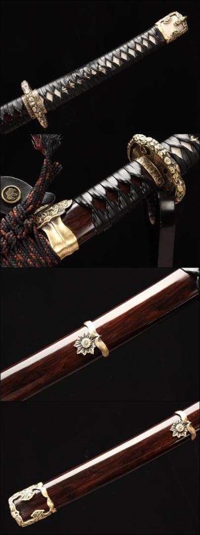 菊の太刀 日本刀 模造刀 居合刀 武士道 武蔵 鑑賞用 手鍛造打