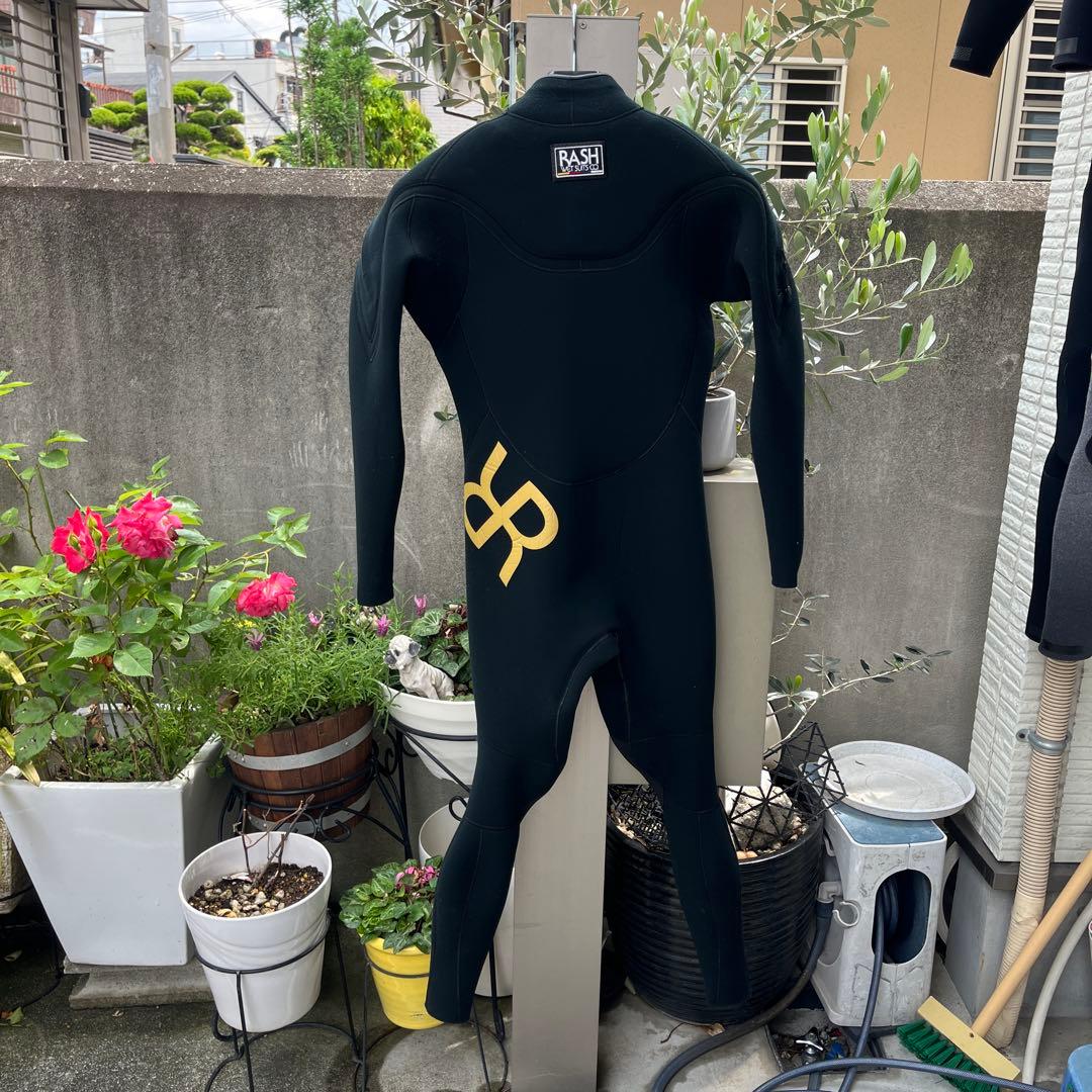 RASH ブラック チェストジップジャージフルスーツ　2.5ミリ裏起毛