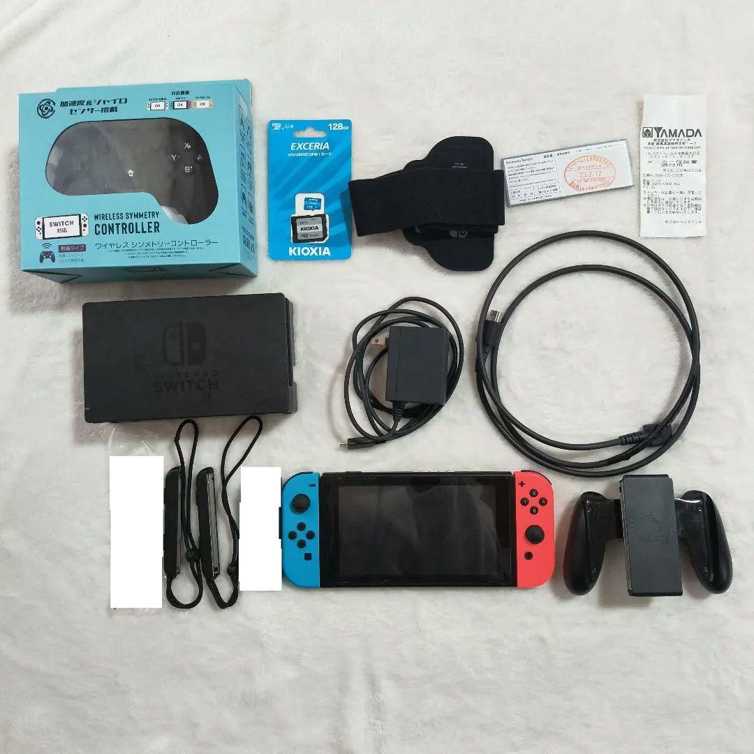 nintendo switch本体　SDカード128GB　コントローラー