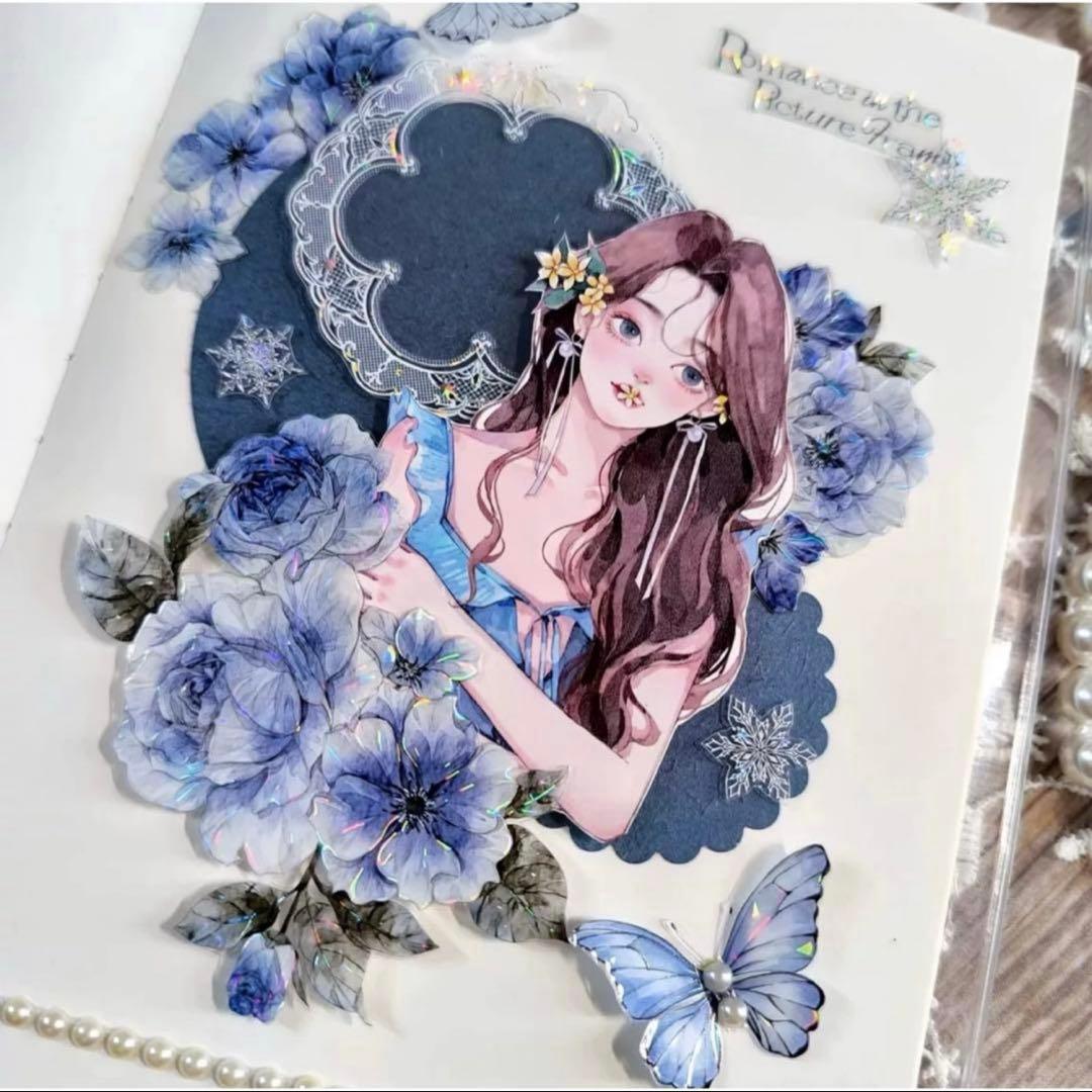 贝壳银 画框里的浪漫 白色 ダイカット加工 6cm×5m フレーム