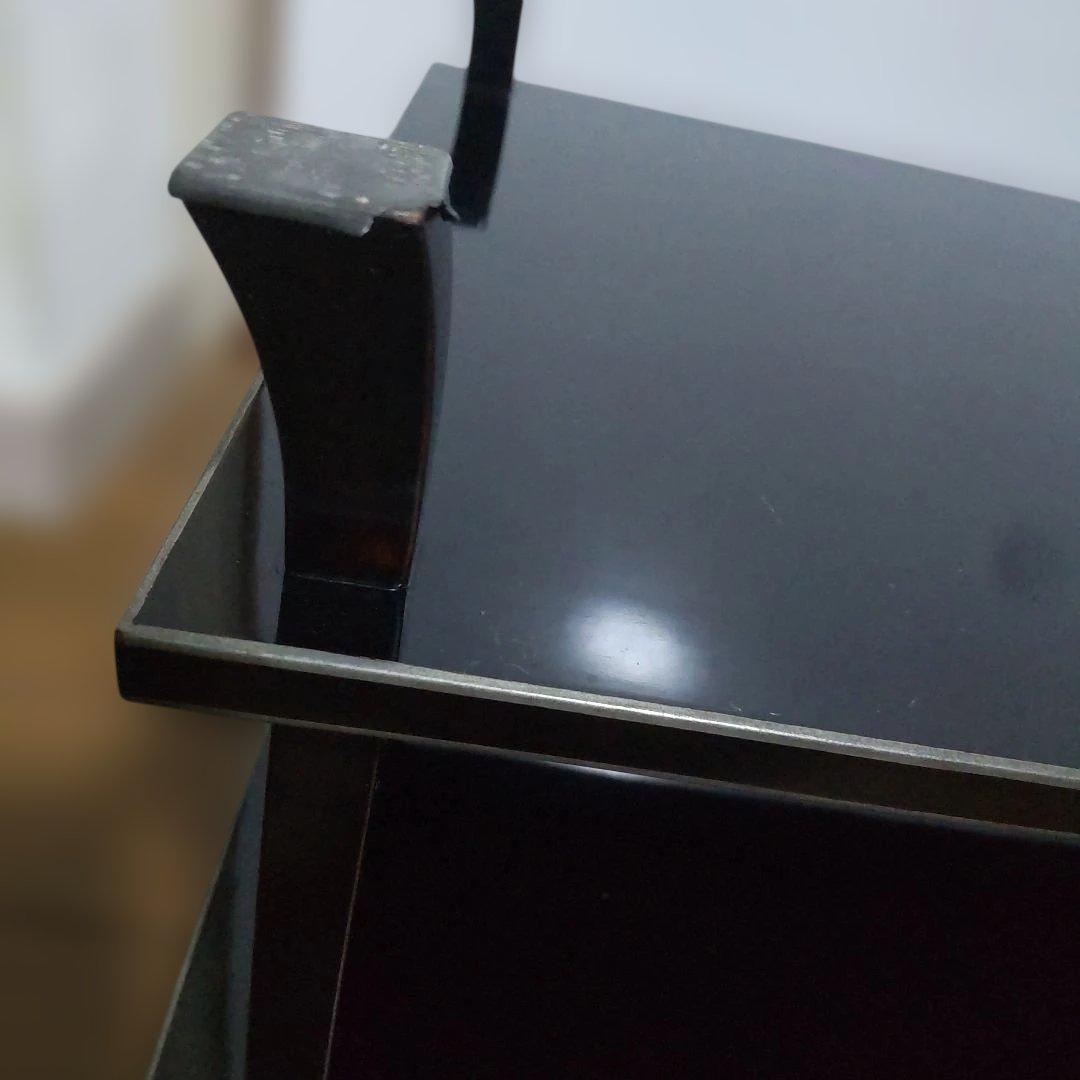 漆塗り？　二段卓　冠卓　花台