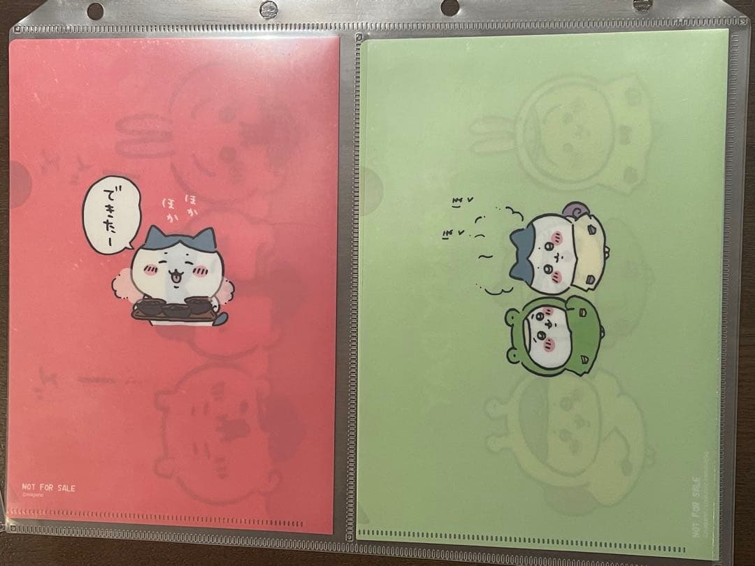 ちいかわ ノベルティクリアファイル 8枚セット なんとかなれ