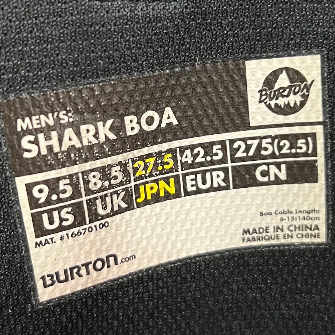 【即日発送】BURTON スノボSHARK BOA シャークボア 27.5cm