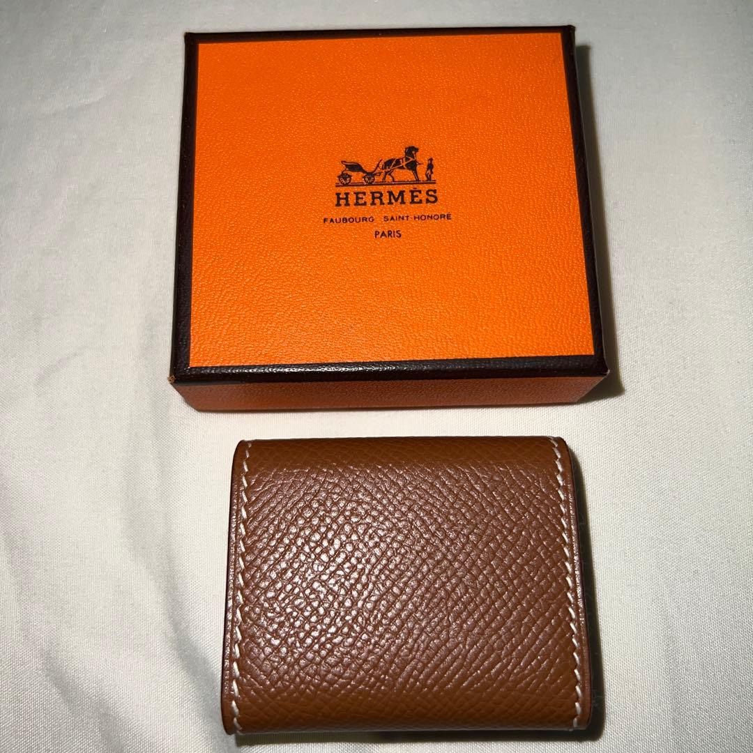 【新品・未使用・極美品】エルメス　小さなメモ帳　革　紙箱付