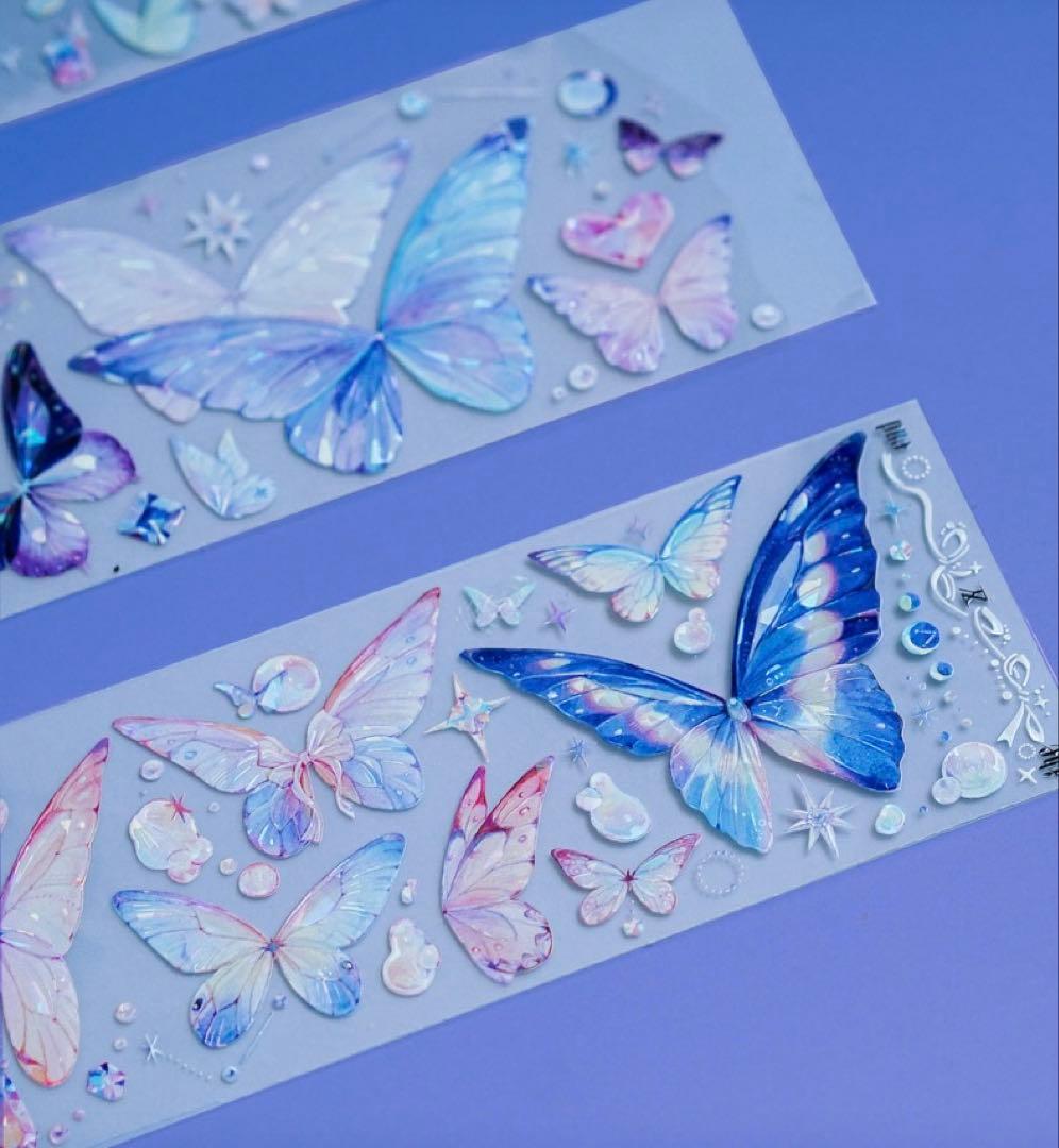 海外マスキングテープ巻売り 蝶衣 装飾マスキングテープ人物マステ