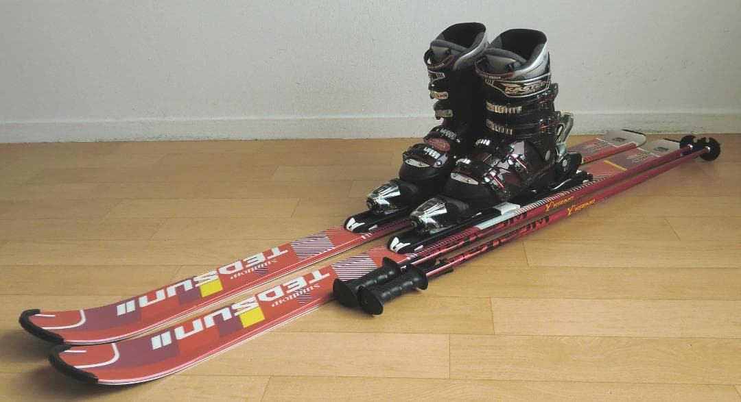 ■■送料無料■SWALLOW■メンズスキーセット■板153靴25.5■メンテ付■