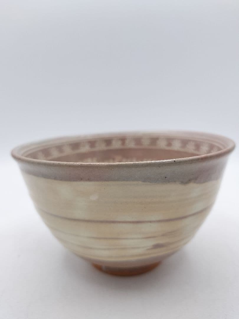 c859 数茶碗 暦手三島 外刷毛目　加藤春永 10客 木箱 茶道具 古物