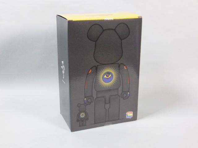 現代美術 田名網敬一『100% & 400%MEDICOM TOY黒』0127C