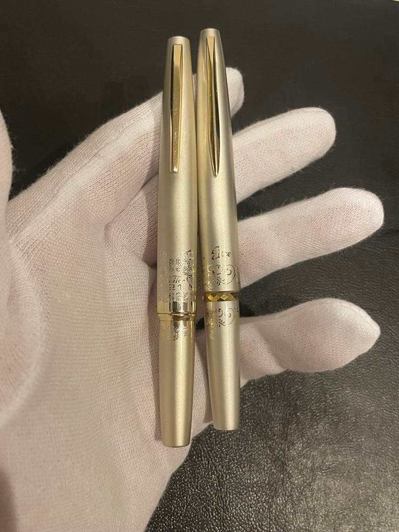 【金】エリート pilot等万年筆おまとめk21 k18 k14 4本