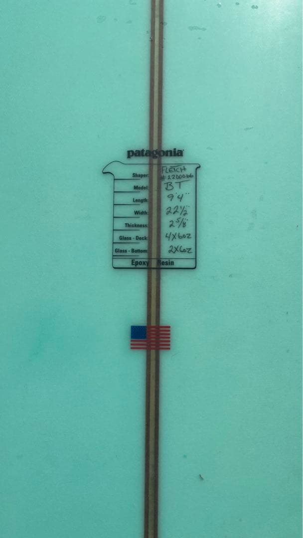 フレッチャーシュイナードロングボード。9.4パタゴニア 。