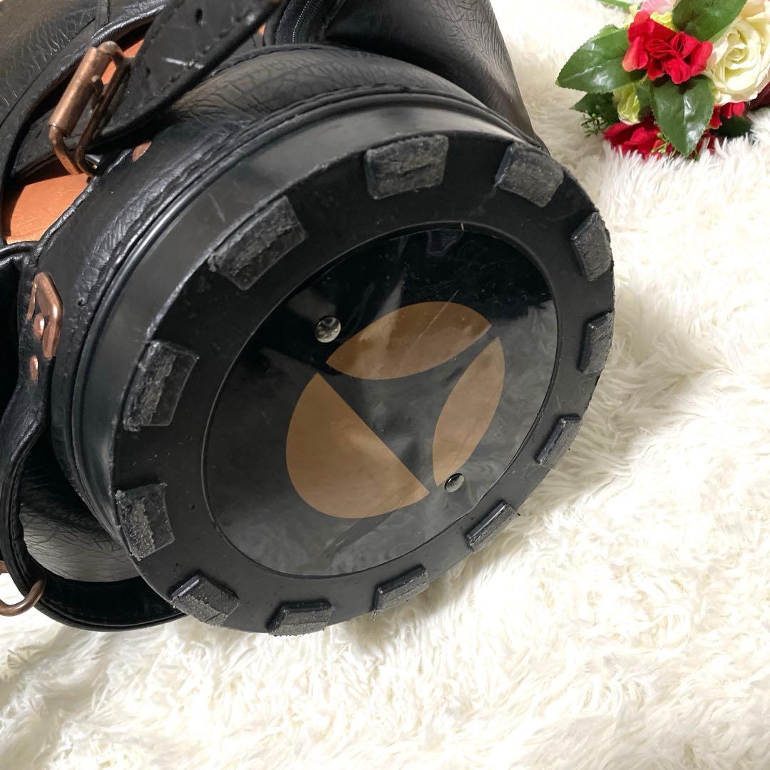 【オールレザー✨】テーラーメイド 本革 キャディバッグ 黒×ブロンズ カート型