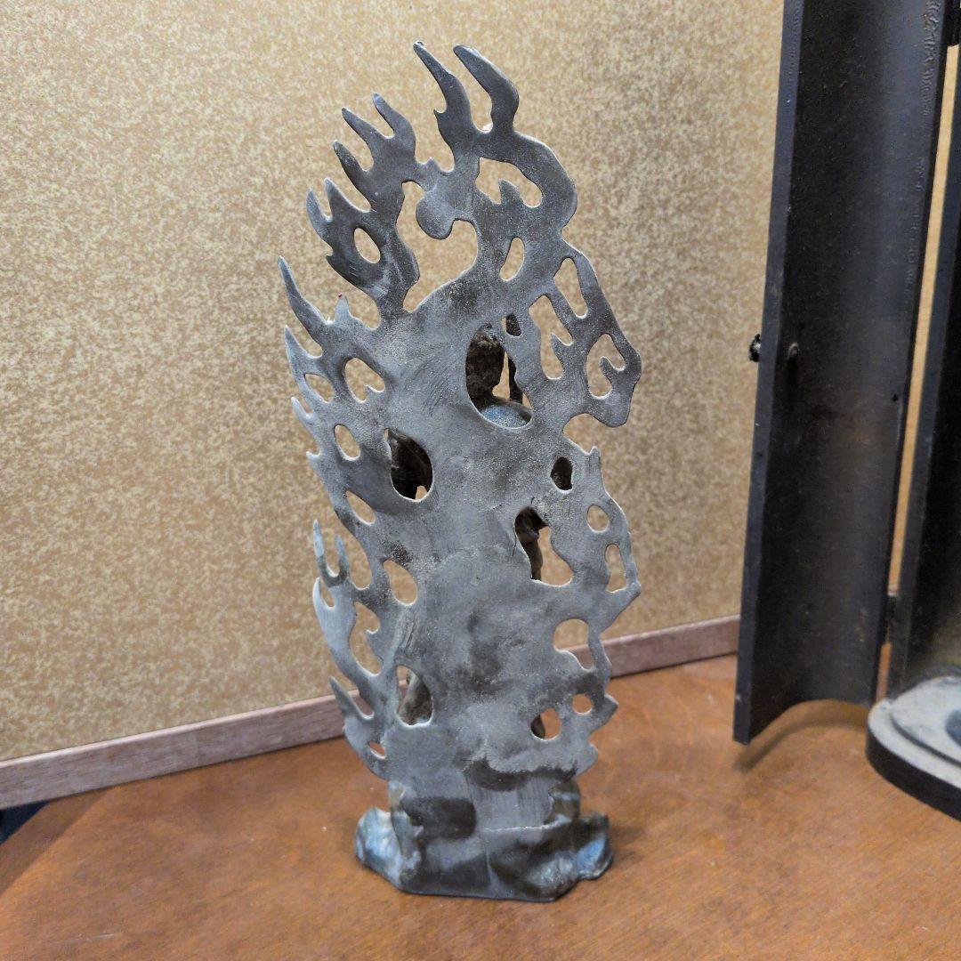 不動明王　銅製21センチ厨子付