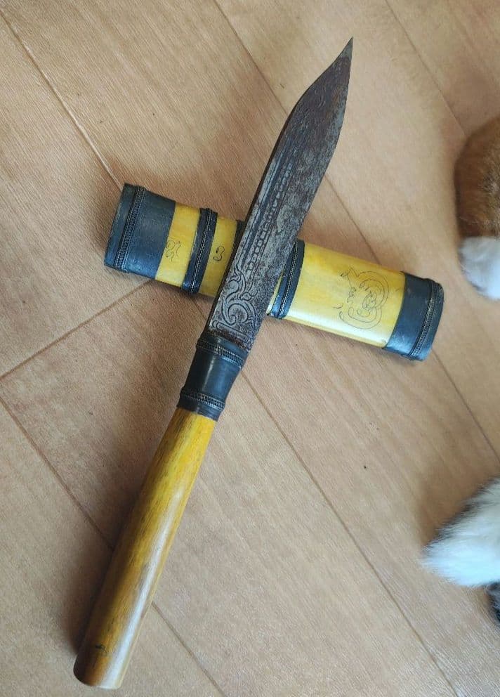 タイのお守りプラクルアン！呪術ナイフ！BIGサイズ！！魔除けにも！