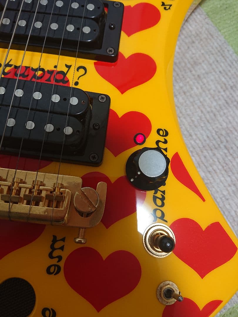 【マイキー】フェルナンデス hide イエローハート Jr. ミニ ギター