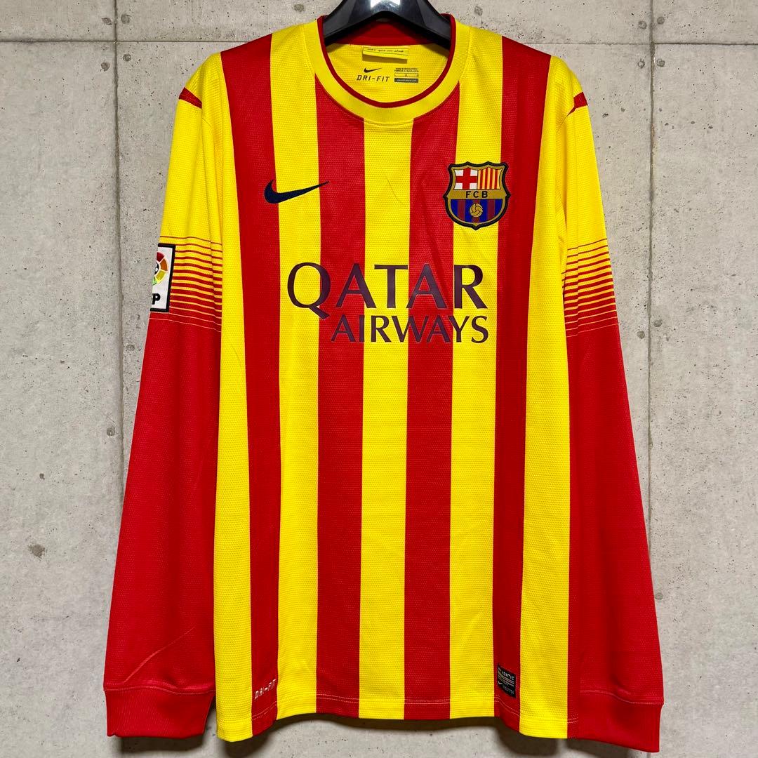 【極美品！】13/14 バルセロナFC ♯6 シャビ【Lサイズ】アウェイ