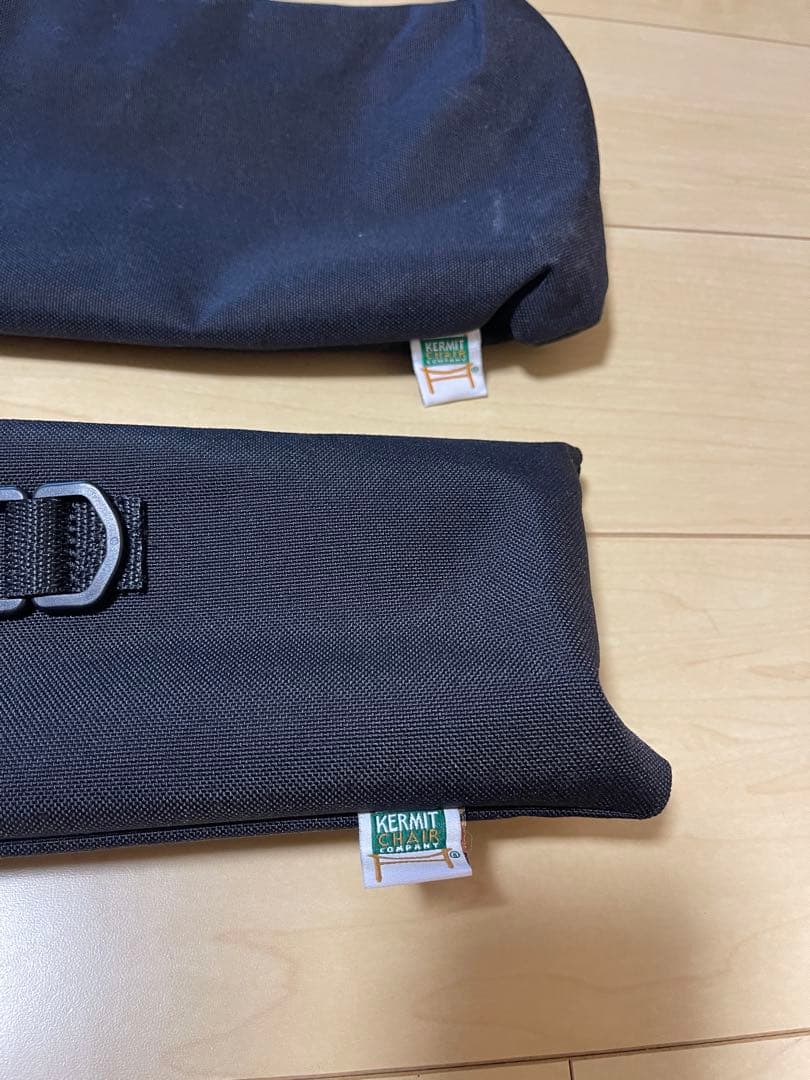 【キバヤン】カーミットチェア　レッグエクステンション　ベージュ　収納袋あり