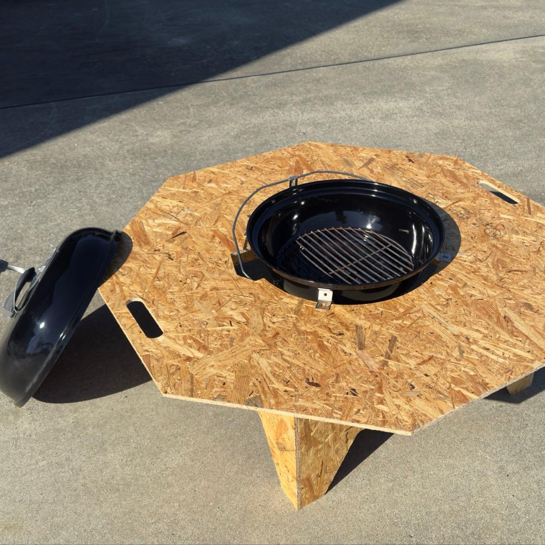 オクタゴンテーブル ※weberジャンボジョー 47cm専用　ヘキサテーブル