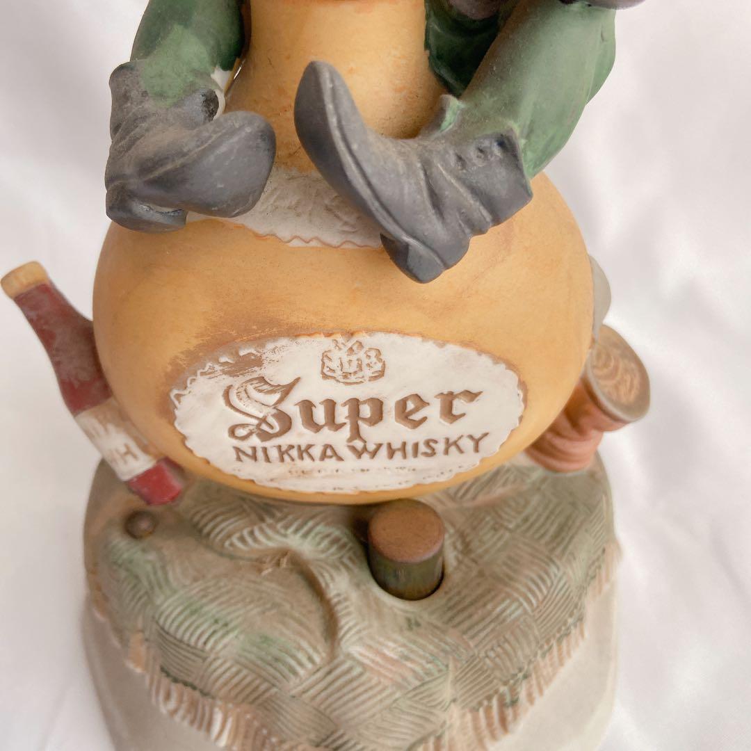 【希少・着火確認済】昭和レトロ ニッカウヰスキー 卓上ライター陶器製ヴィンテージ