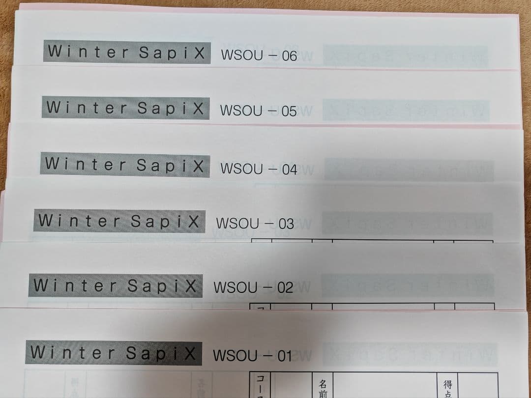 SAPIX　小6　算数 サンデーサピックス SS特訓 桜蔭コース　未使用原本