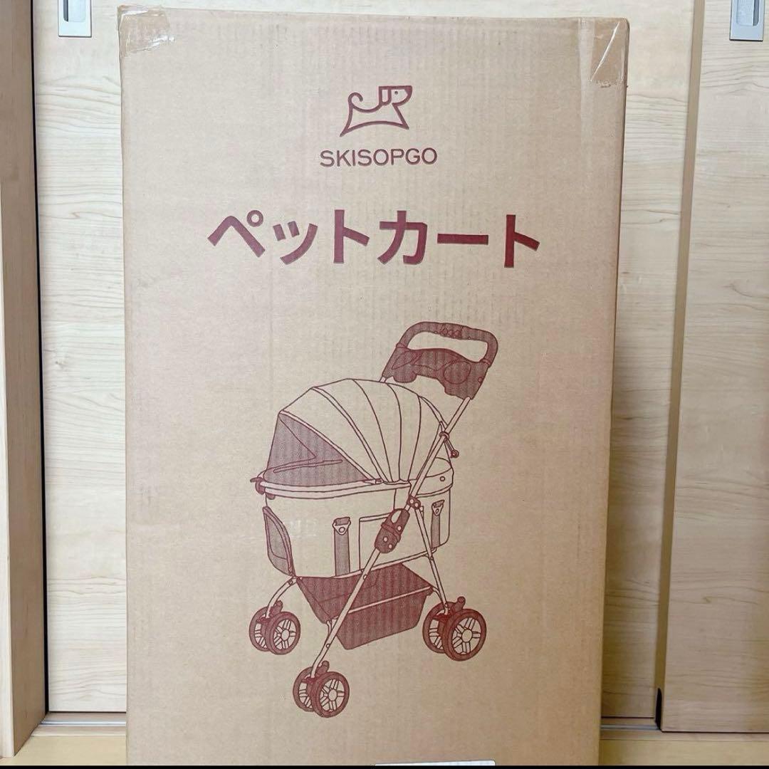 ペットカート 4輪360°回転 折りたたみ 取り外し可能 犬用ベビーカー