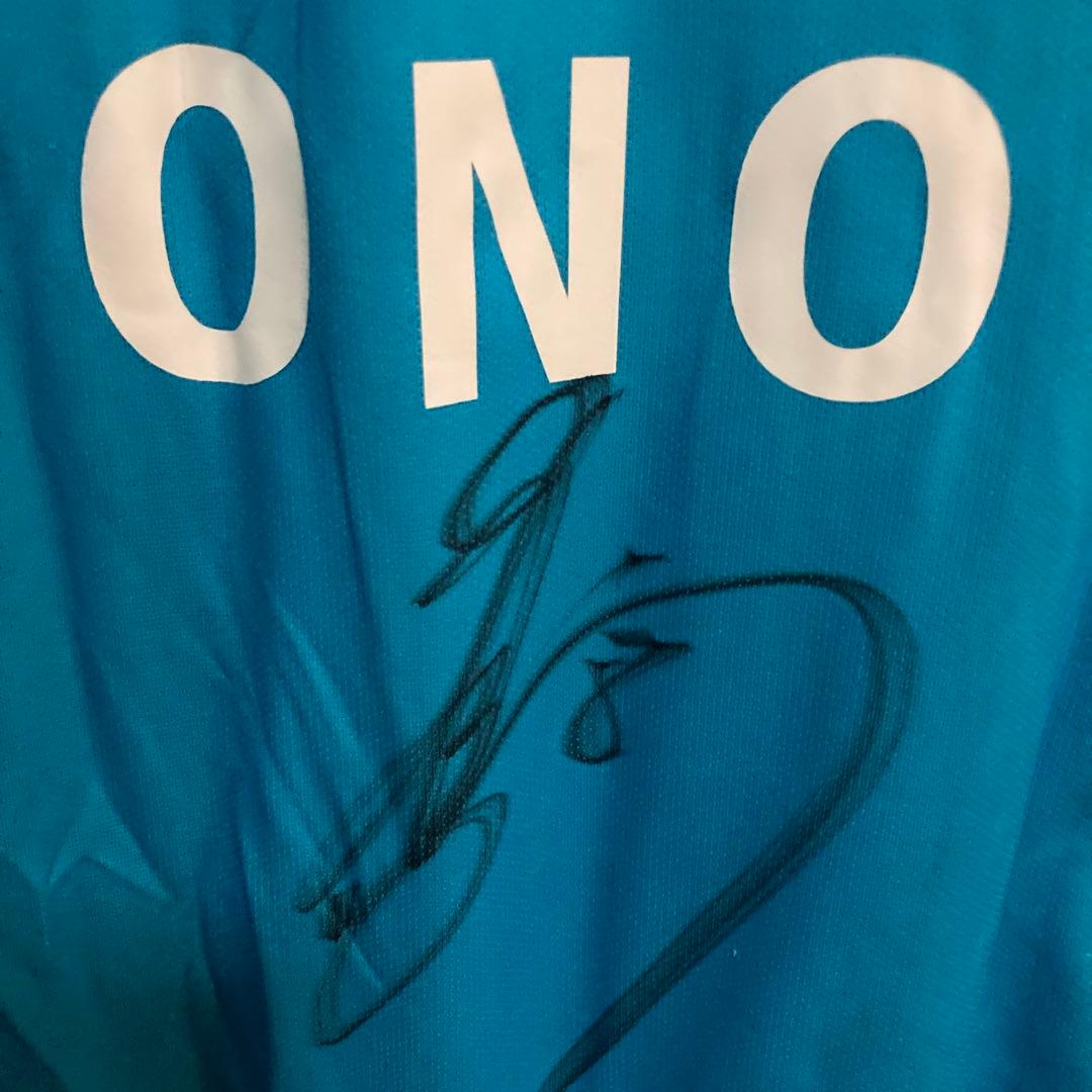 横浜FC 2006サッカーユニフォーム 小野智吉18 Jリーグ　サイン入り　長袖